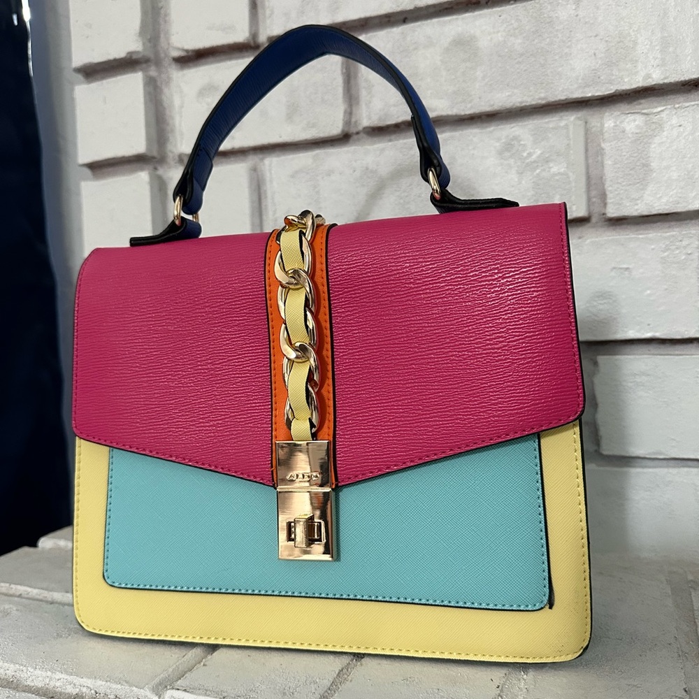 NWOT Aldo Color Block Bag with Crossbody Strap Included